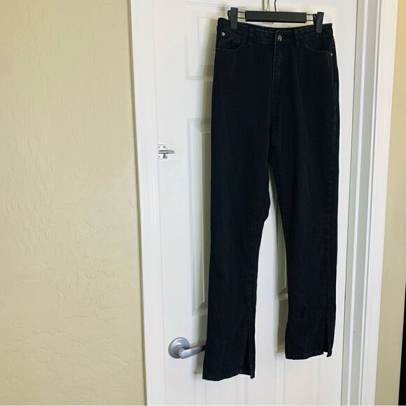 Missguided High Rise Mom Jeans Black Size 6 - Picture 2 of 12